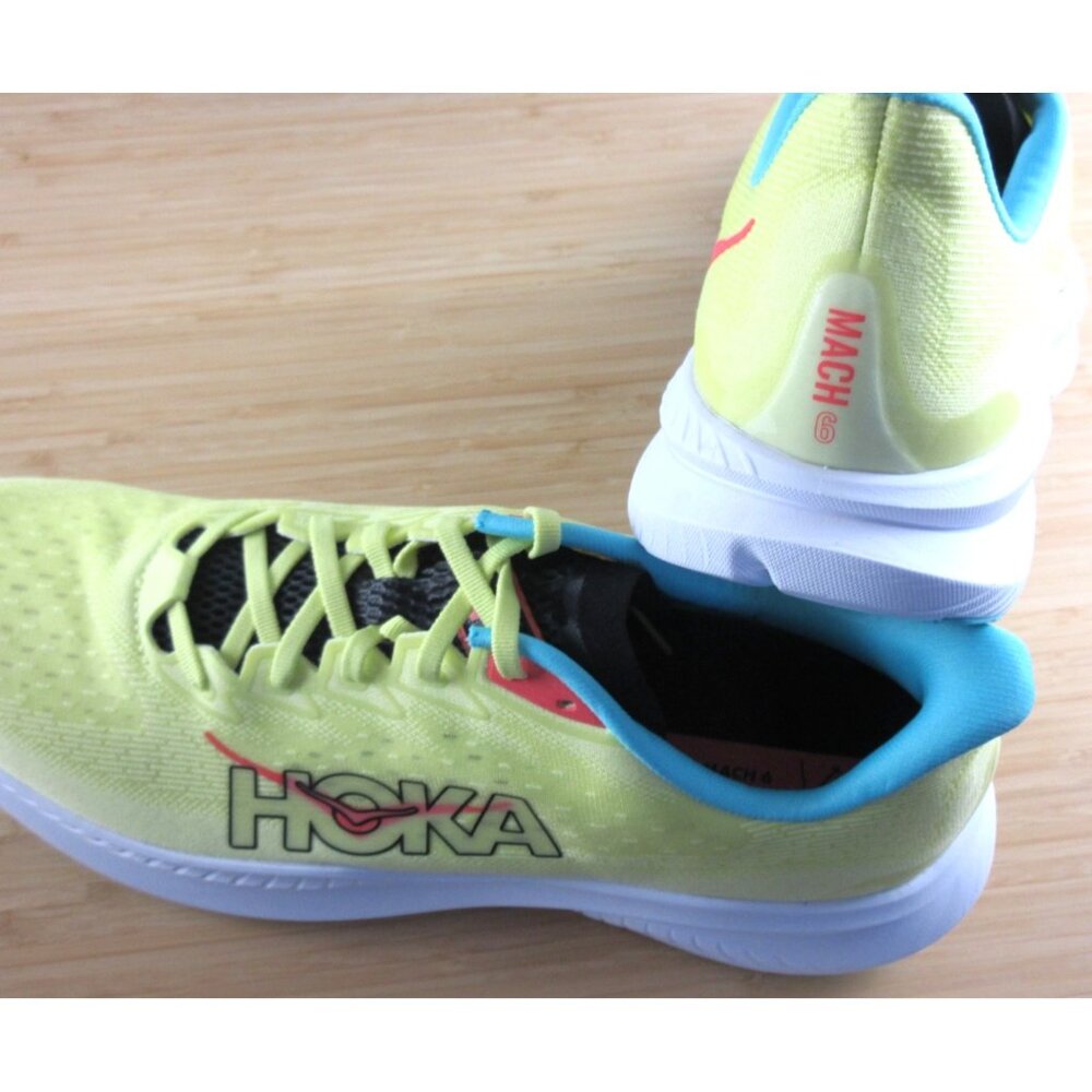 Hoka Men's Mach 6 Running Shoes Yuzu Cielo Blue Sizes NIB 1147790 YZC - Picture 8 of 9